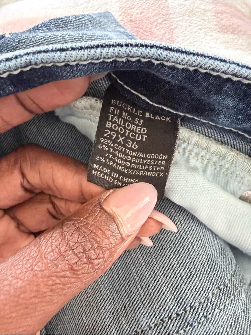 Buckle Black Tailored Bootcut Jeans - Light Blue Wash